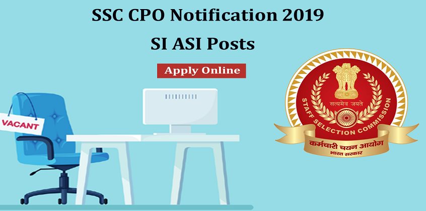 SSC CPO SI Recruitment 2019