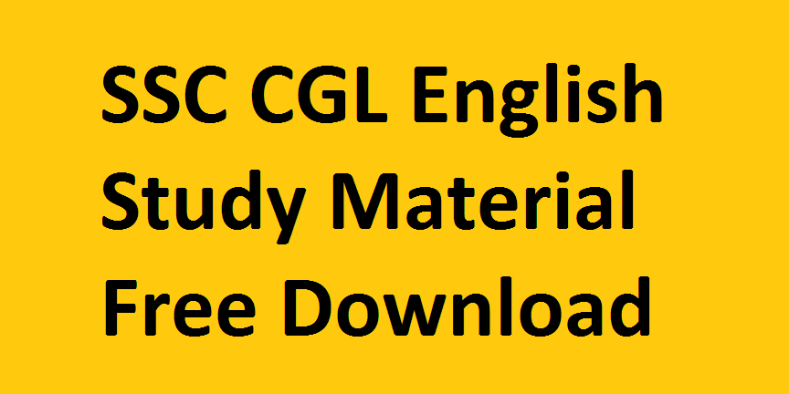 SSC CGL fill in the blanks PDF