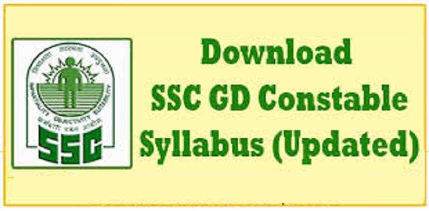 SSC GD Constable syllabus