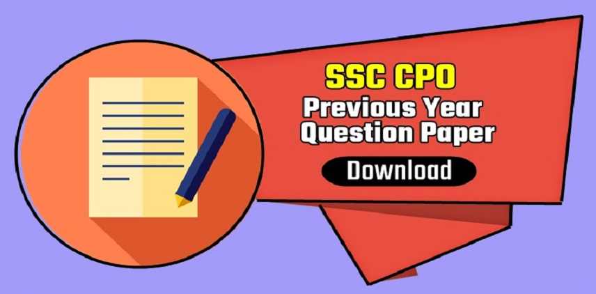 SSC CPO Previous Year Paper