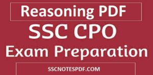 SSC CPO Reasoning