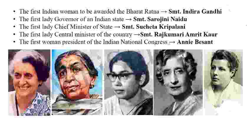 First Woman in India