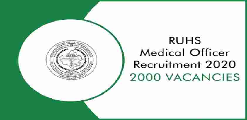 RUHS Medical Officer Recruitment 2020