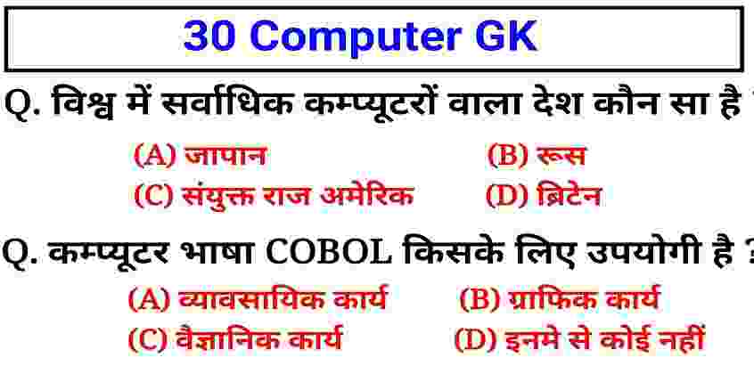 Hindi Computer GK