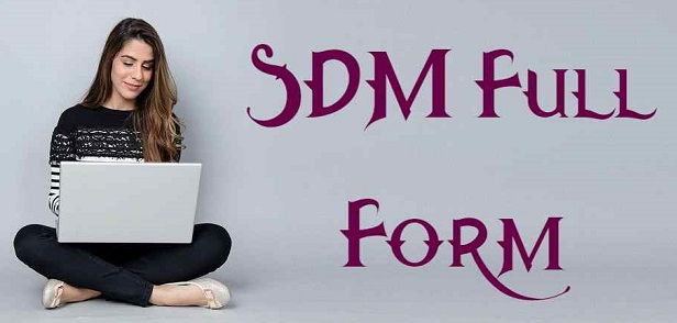SDM FULL FORM - SSC NOTES PDF