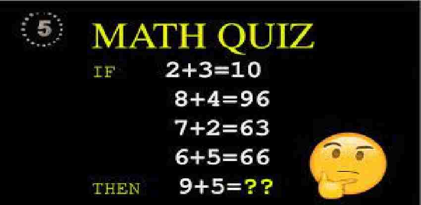 Math Quiz Questions Answers
