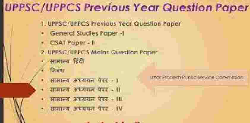 UPPCS Previous 5 Year Question Paper 2015-2020 PDF Download